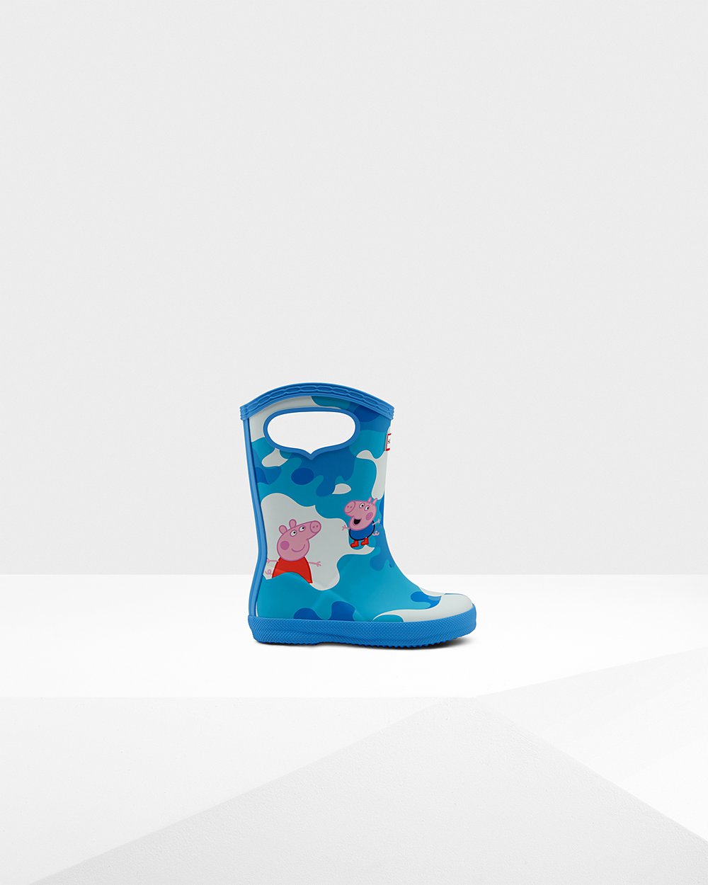 Galochas Hunter Criança Azuis - Original First Peppa Pig Grab Handle - 85PYMLGRQ